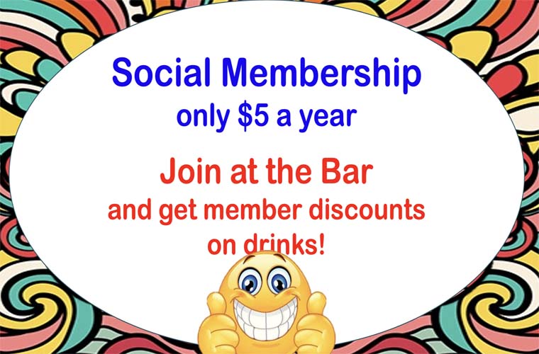 Social membership $5 a year Flyer